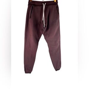 ASRV Drawstring Jogger Men's Size Small Maroon Red Sweatpants